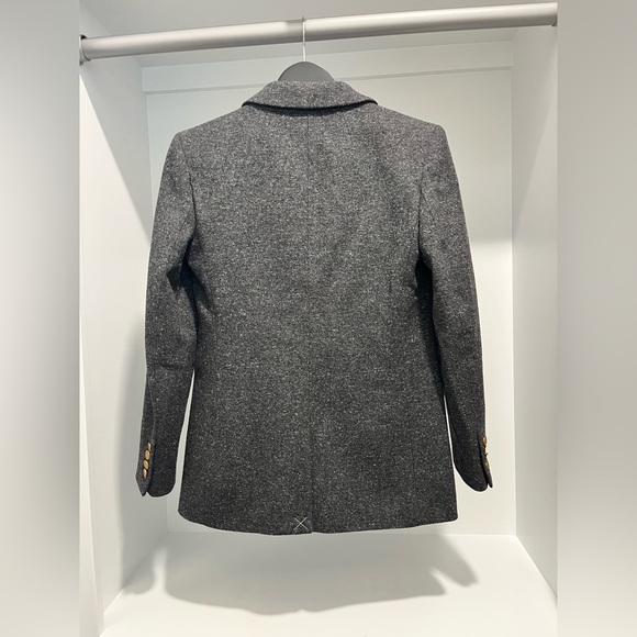 NWT J.Crew Vivienne Blazer in Italian Donegal Wool Blend size 00 $378 Charcoal - Picture 7 of 15